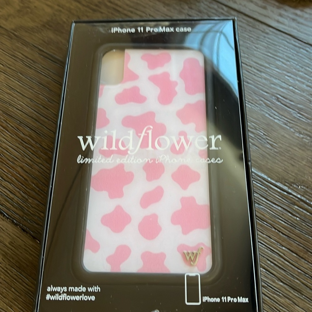 NWT iPhone 11 Pro Max case - Wildflower limited edition pink case